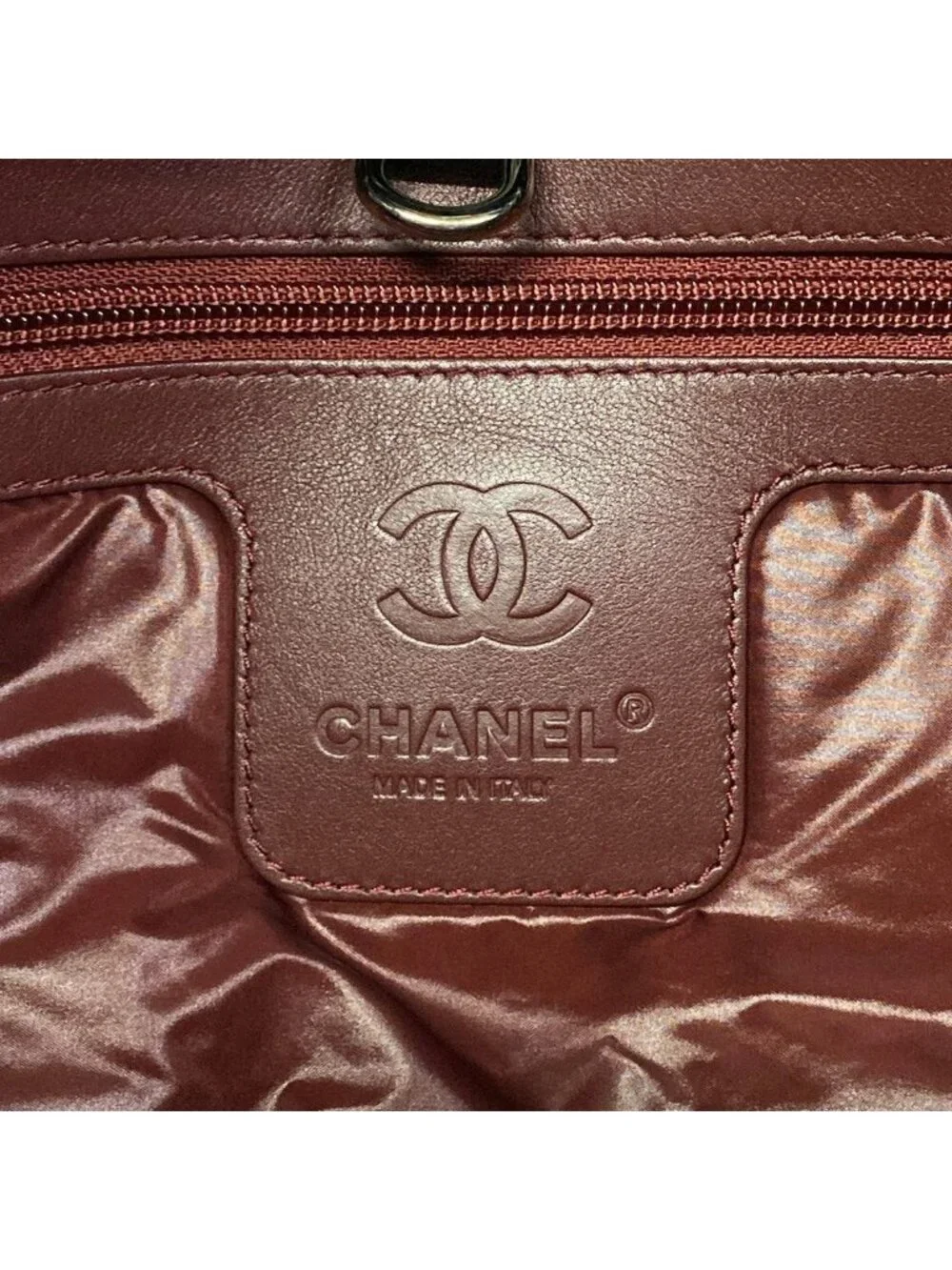 ★SOLD★ Chanel Tote Coco Cocoon PM Black Reversible Silver Leather - Picture 9 of 15